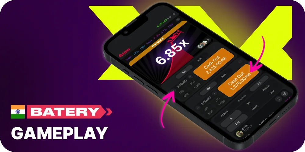 About Batery Aviator interface